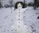 Ένα διασκεδαστικό χιονάνθρωπος